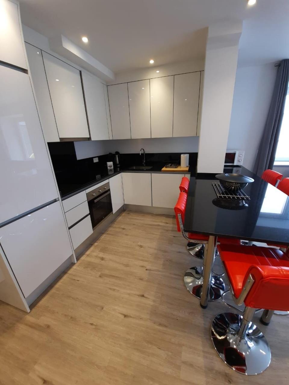 Kitchen or kitchenette, Dining area, dishwasher, oven, stove