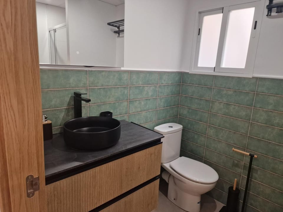 Bathroom, Living room