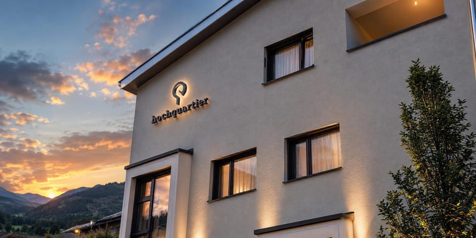 Property building, Property logo or sign, Sunset