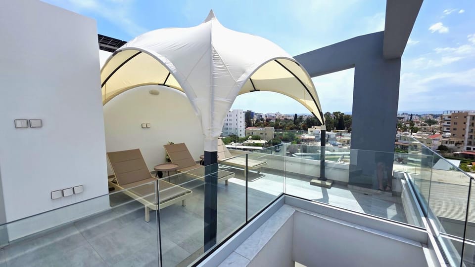 Property building, Day, View (from property/room), Balcony/Terrace, Seating area