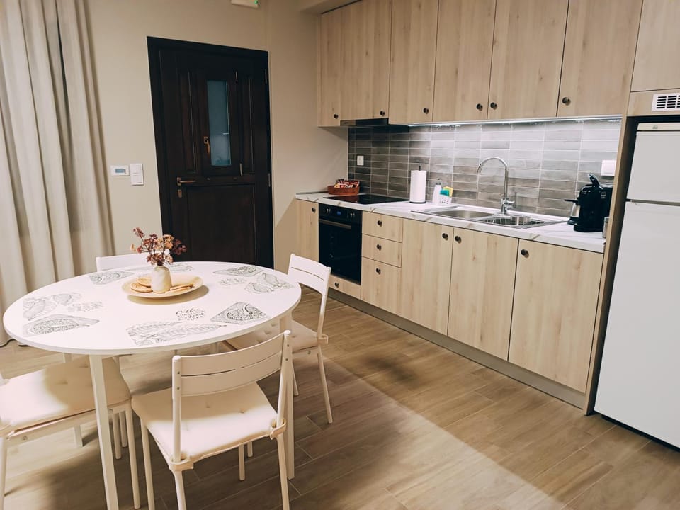 Dining area, oven, stove, kitchen