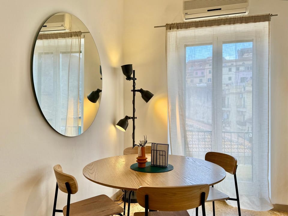 Dining area, air conditioner