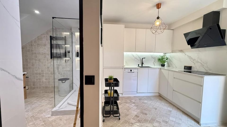 Shower, Bathroom, Kitchen or kitchenette, dishwasher