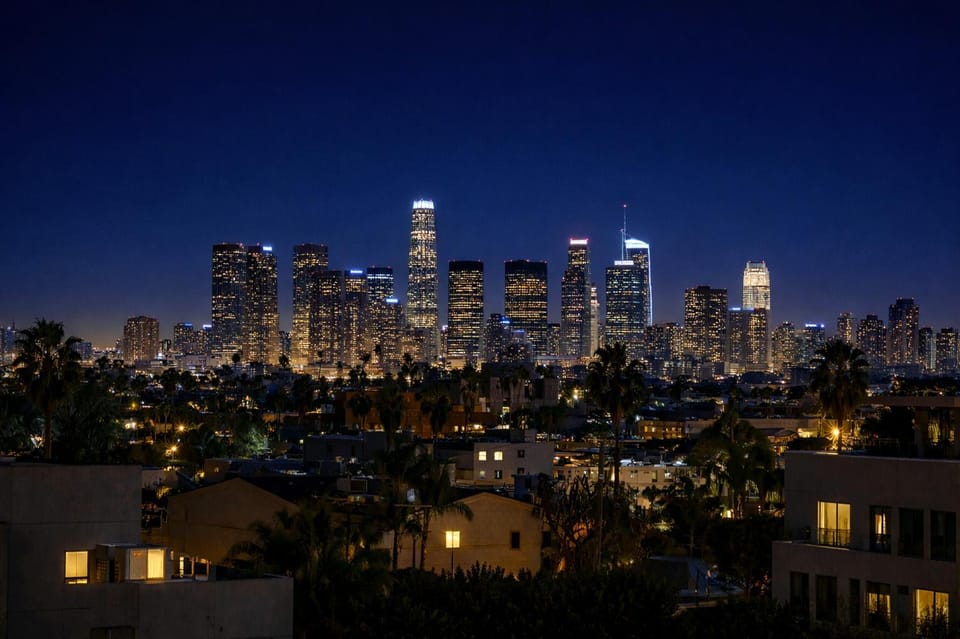 Property building, Night, Neighbourhood, City view