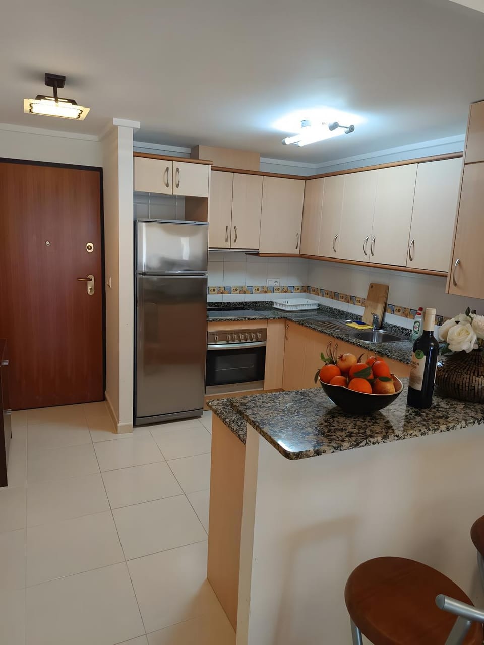 Kitchen or kitchenette, Living room