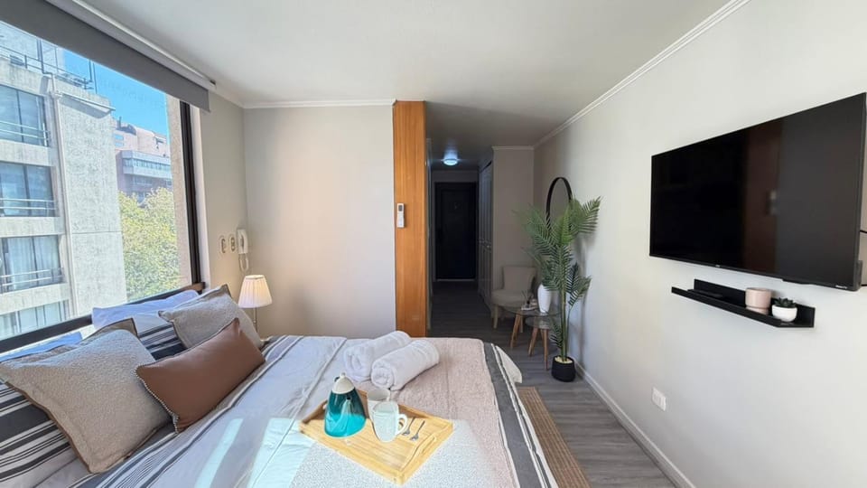HOM I Mall MUT I Metro Tobalaba I Costanera Center Apartment in Providencia