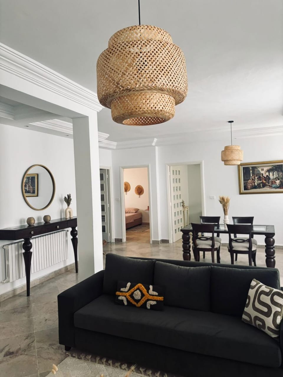 Living room, Seating area, Dining area
