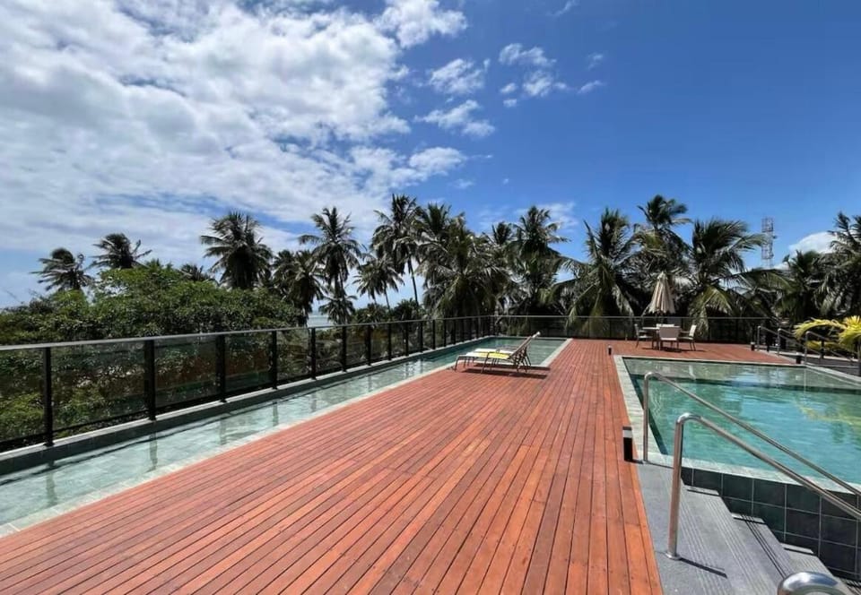 Pool view, Swimming pool, sunbed