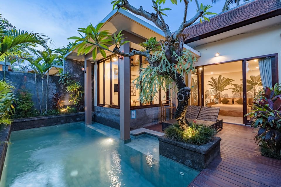 Pool view, Swimming pool, sunbed