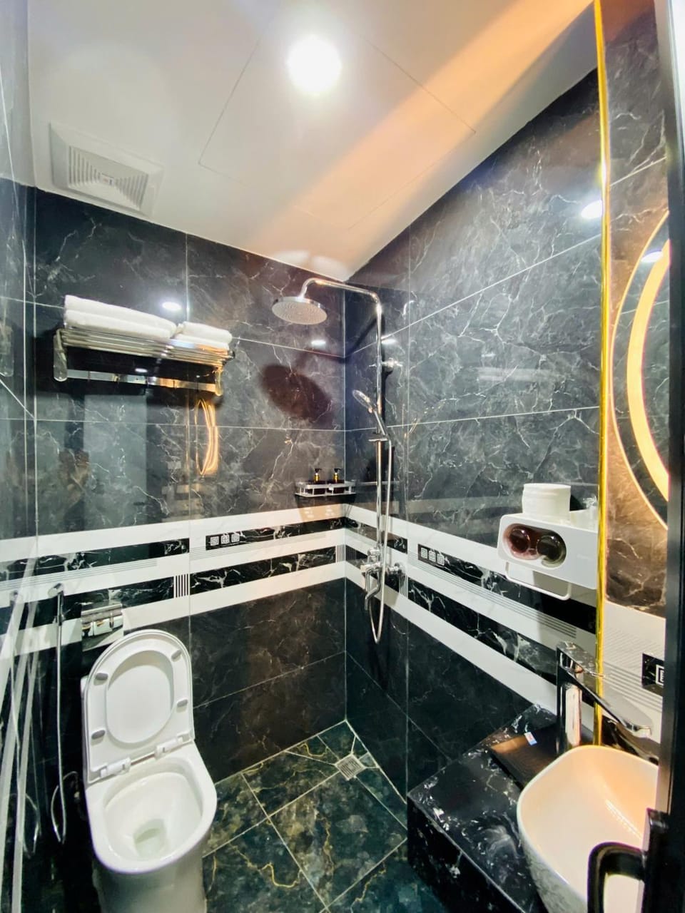 Toilet, Bathroom, towels