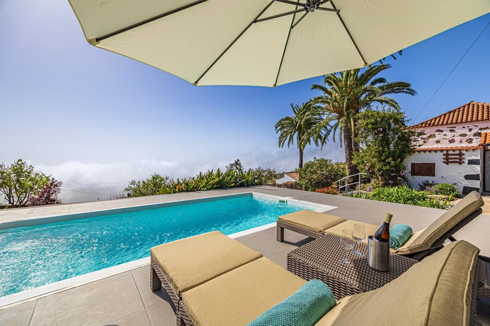 Property building, Living room, Swimming pool