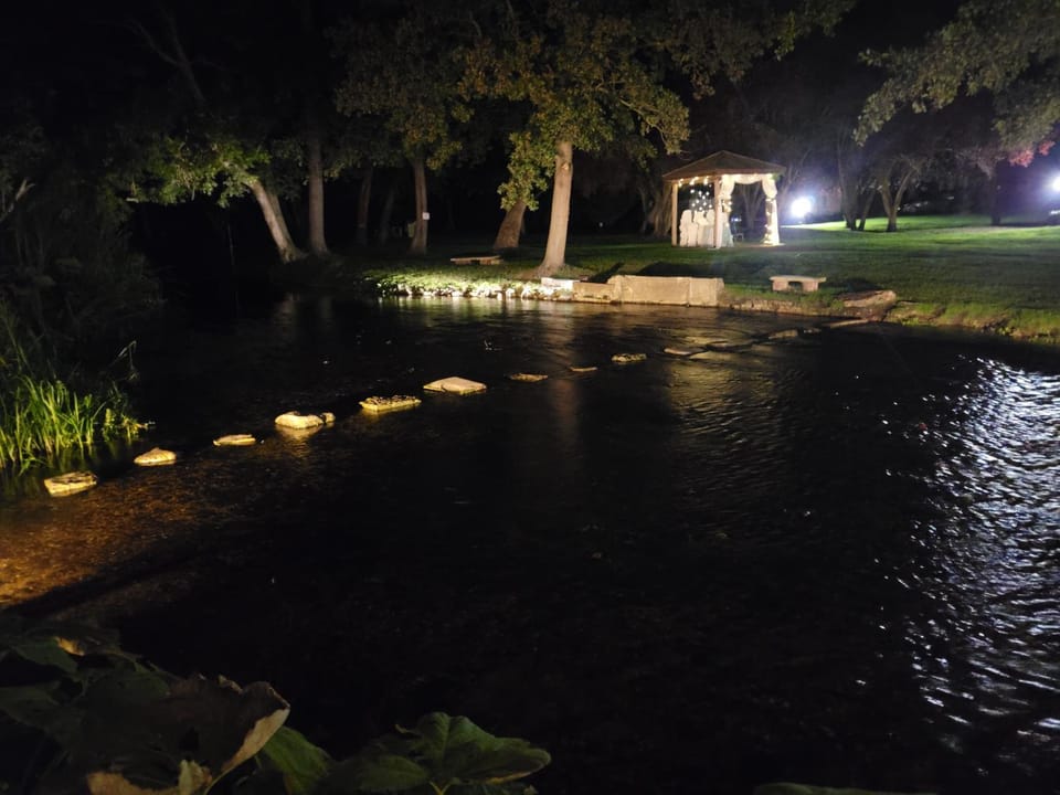 Night, Natural landscape, Lake view, River view