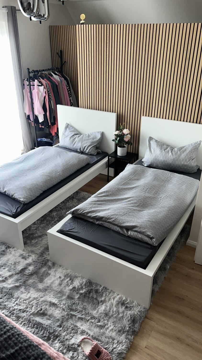 Property building, Living room, Bedroom
