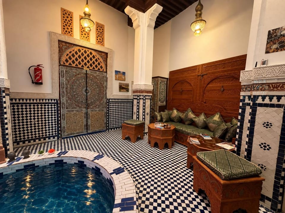 Living room, Seating area, Pool view, Swimming pool