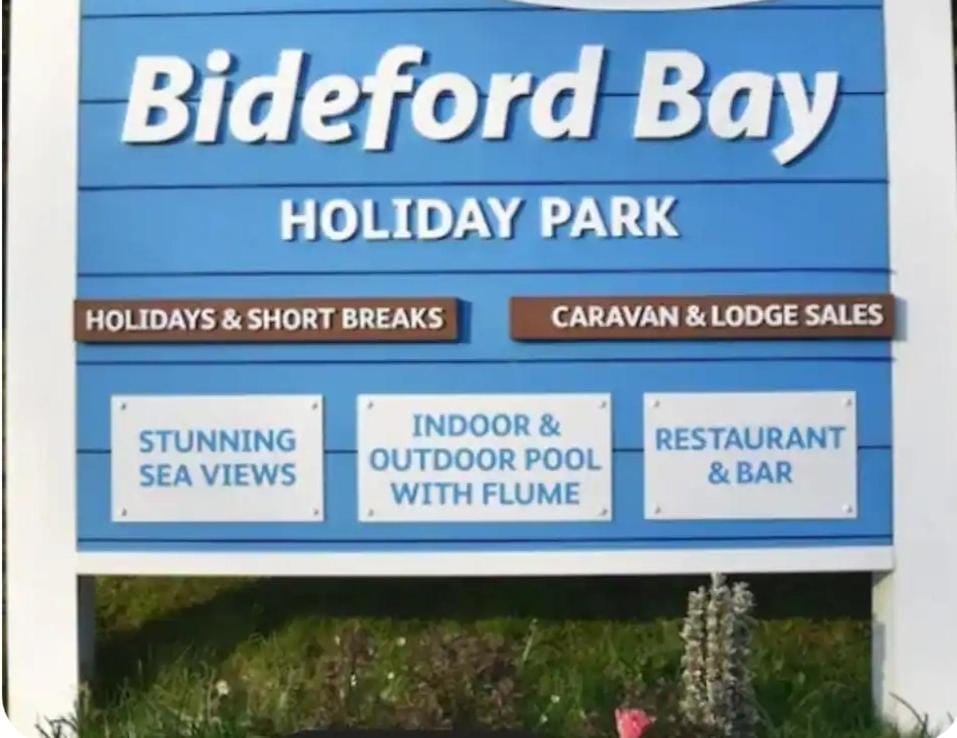 Devon and Cornwall gold category holiday home with balcony Campground/ 
RV Resort in Bideford Bay Holiday Park