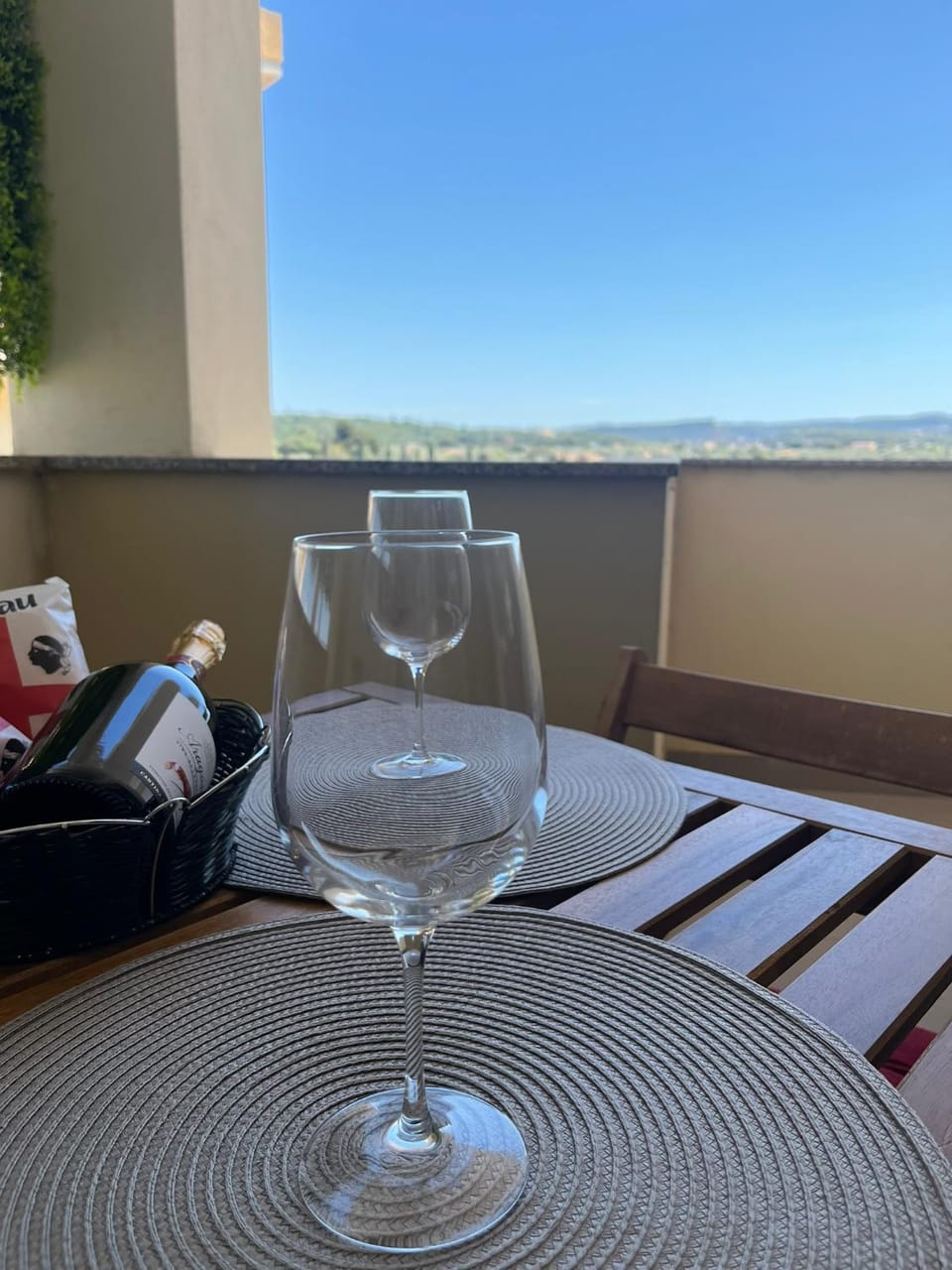 View (from property/room), Balcony/Terrace, Food and drinks