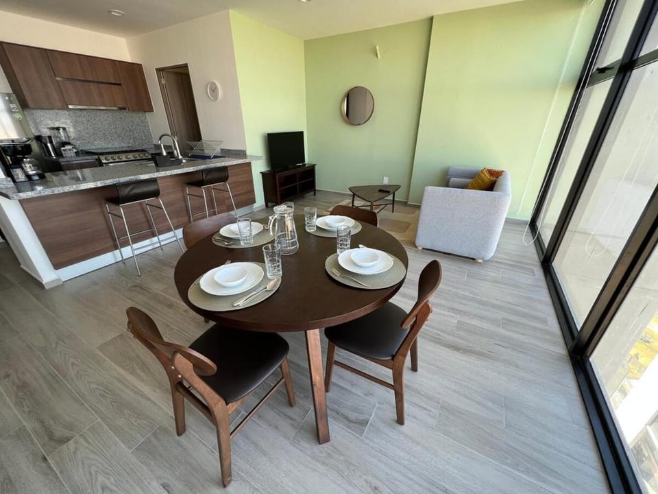 Living room, Seating area, Dining area
