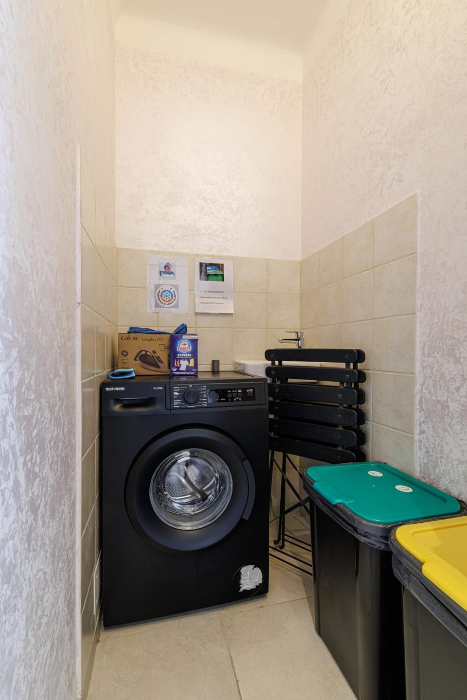 flat iron, washing machine