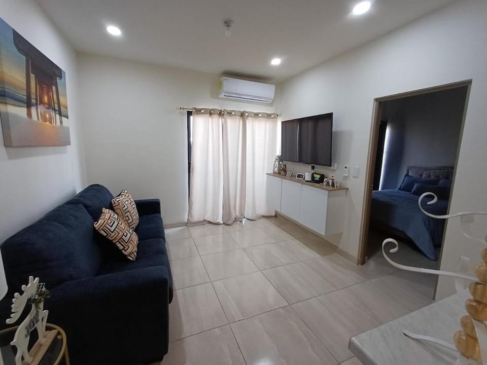 Living room, air conditioner