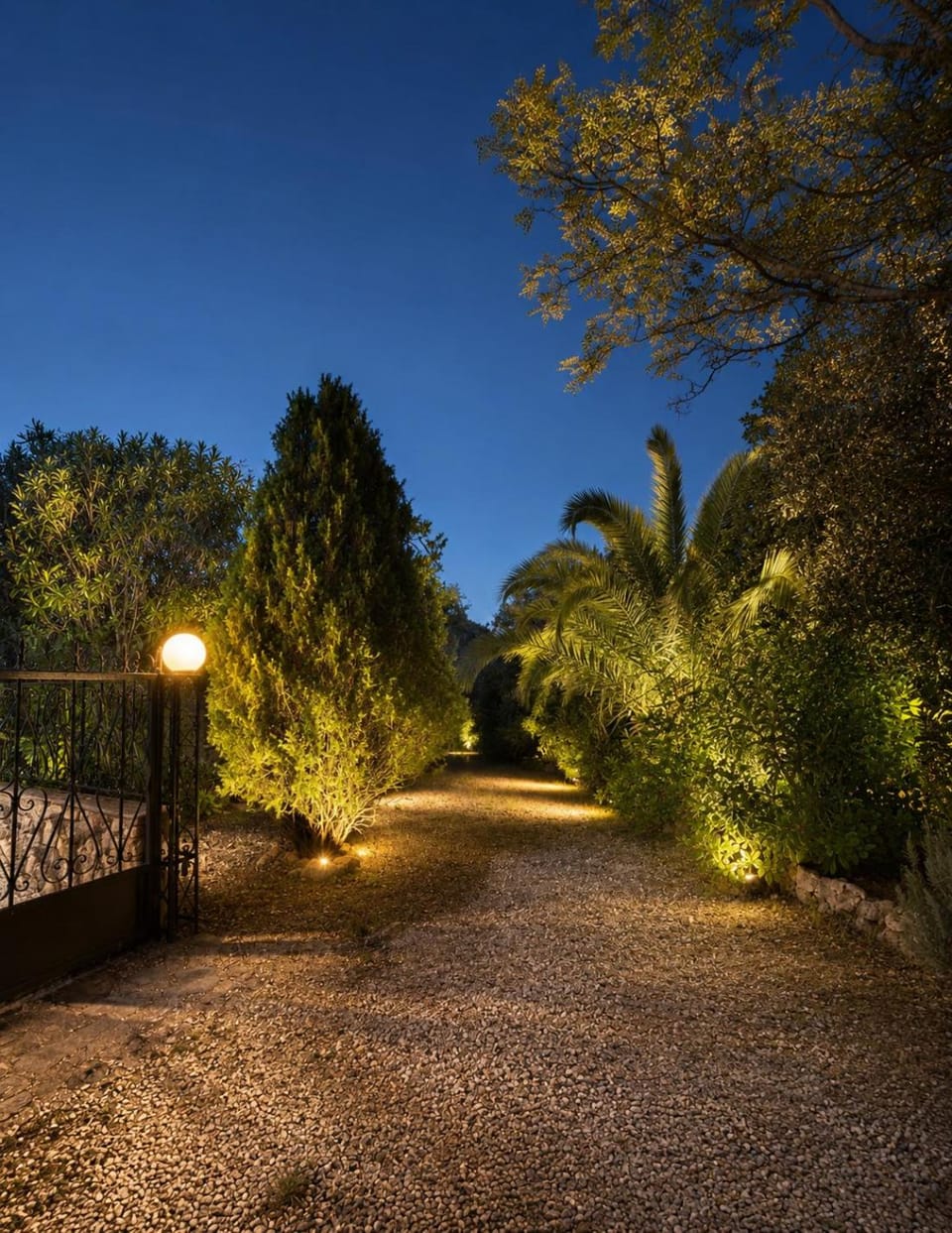 Night, Garden view