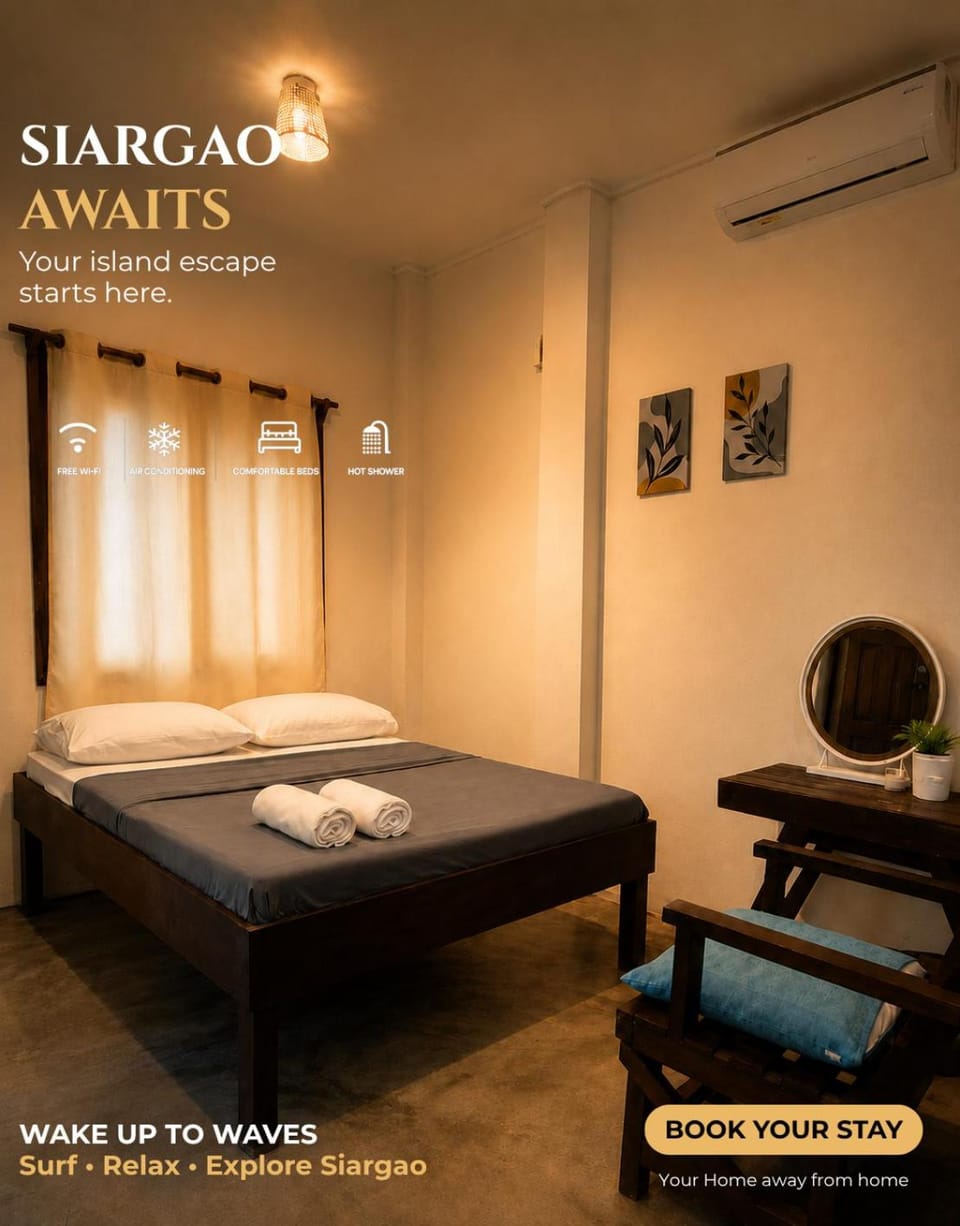 Bed, air conditioner