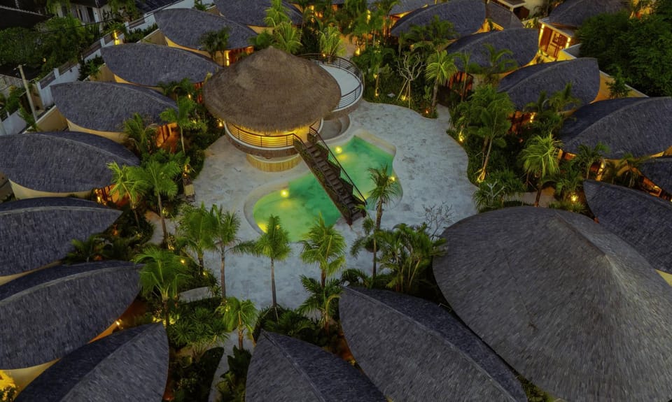 Property building, Night, Bird's eye view