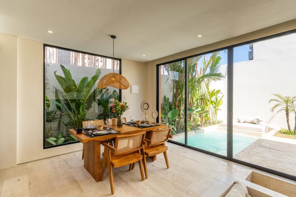 Day, Balcony/Terrace, Living room, Seating area, Garden view, Pool view, Swimming pool
