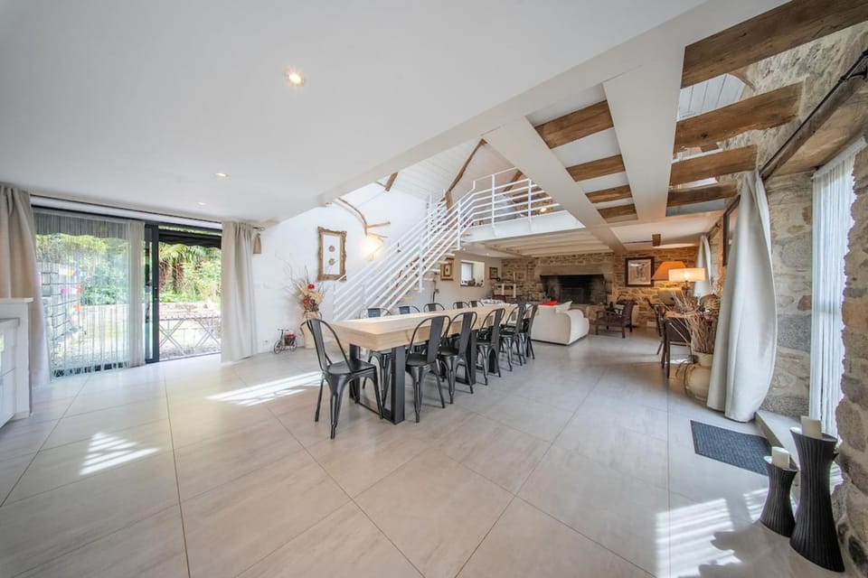 Grande longère entre campagne et océan House in Guidel