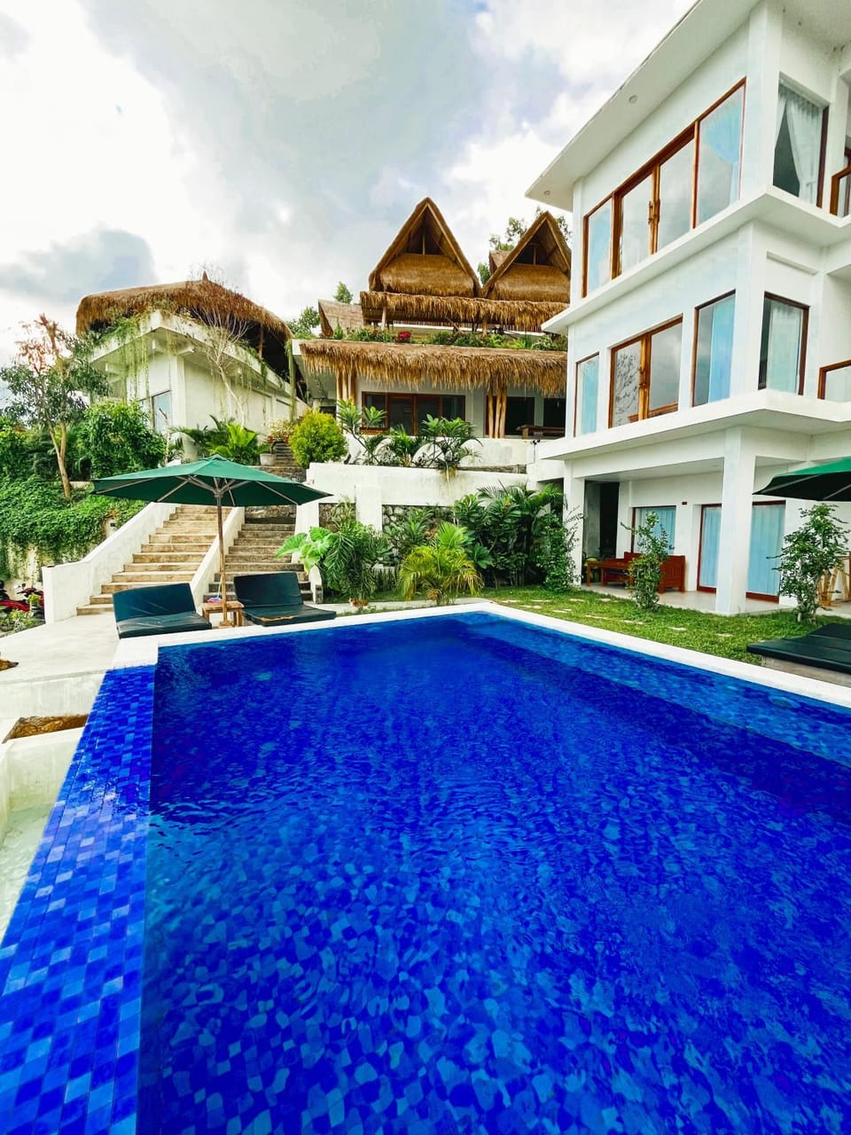 Pool view, sunbed