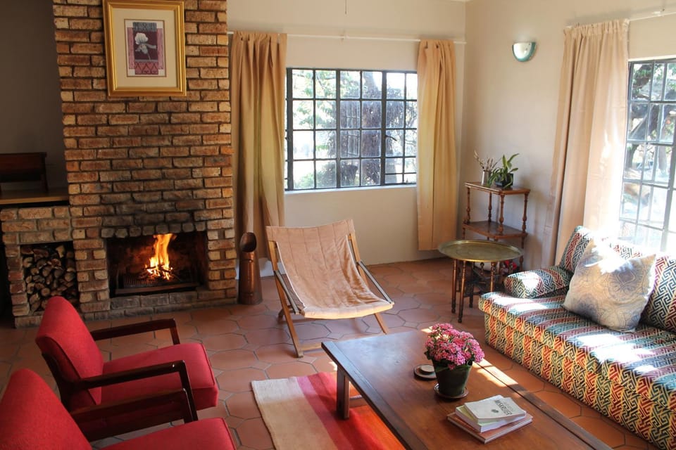 Living room, fireplace