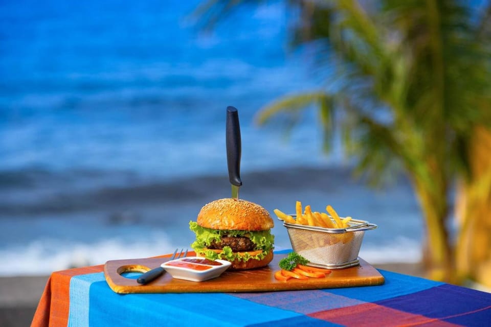 Beach, Food, Sea view