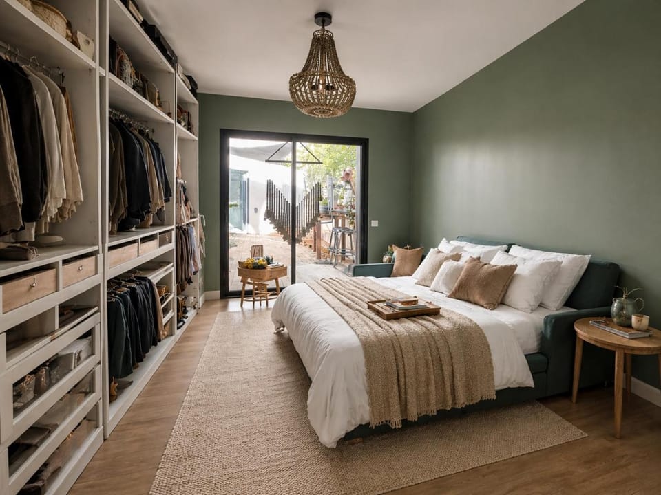 Photo of the whole room, Bedroom