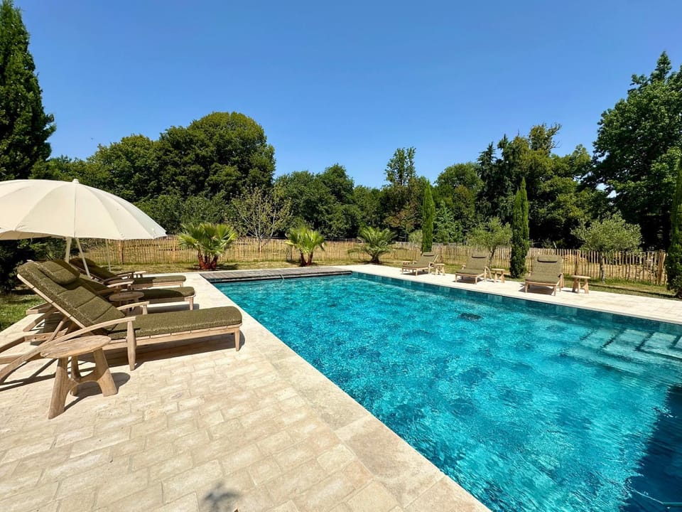 Garden, Swimming pool, sunbed