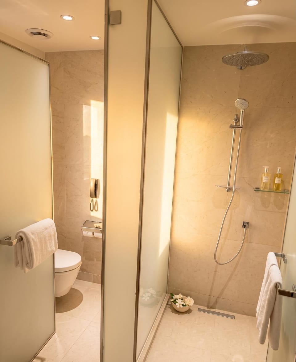 Shower, Toilet, Bathroom, bidet, towels