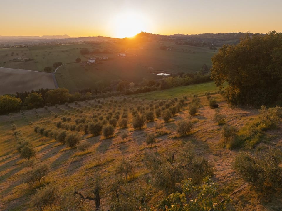 Natural landscape, Mountain view, Sunset