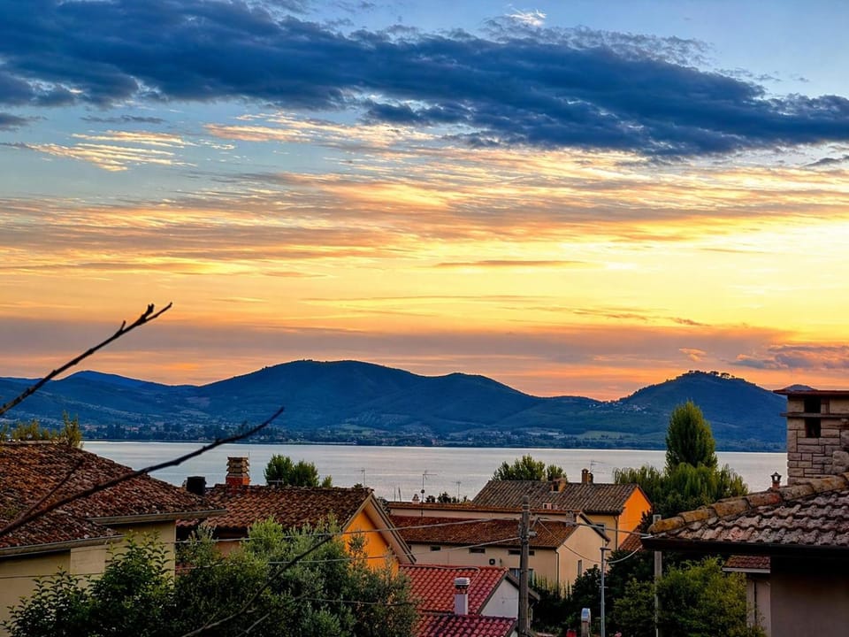Day, Natural landscape, Lake view, Sunset