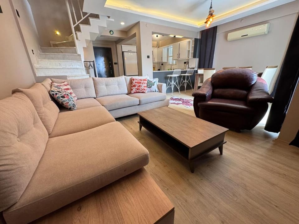 Living room, Seating area, air conditioner