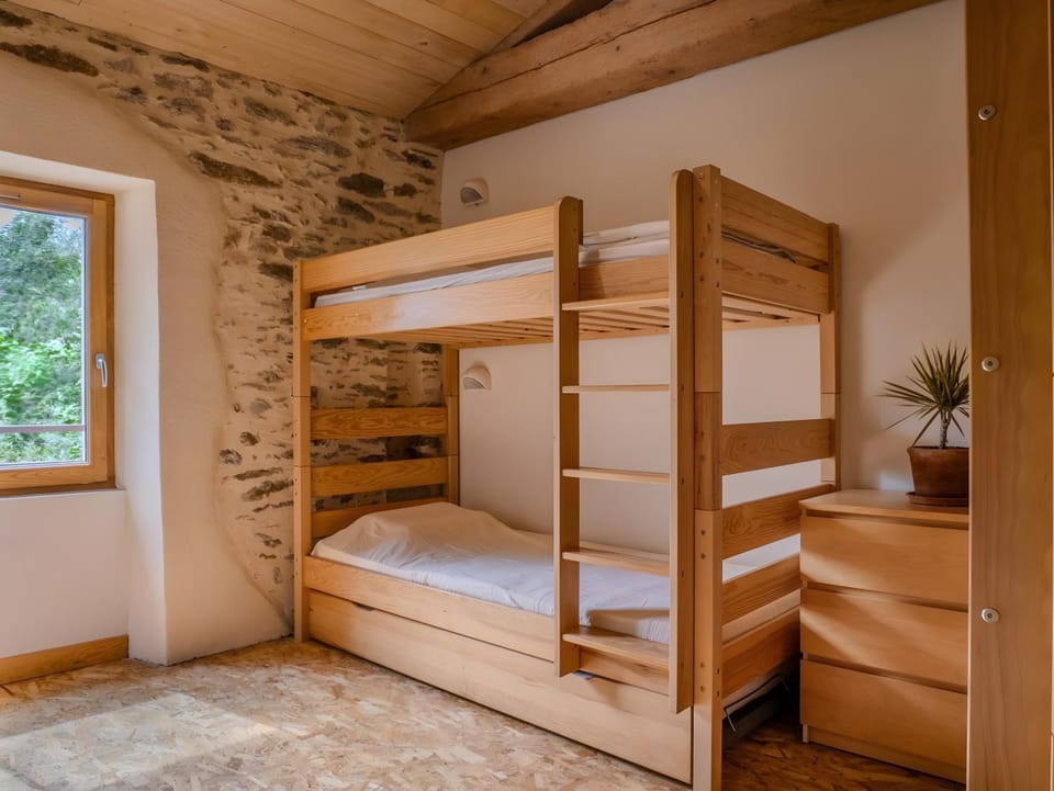 Property building, Living room, Bedroom