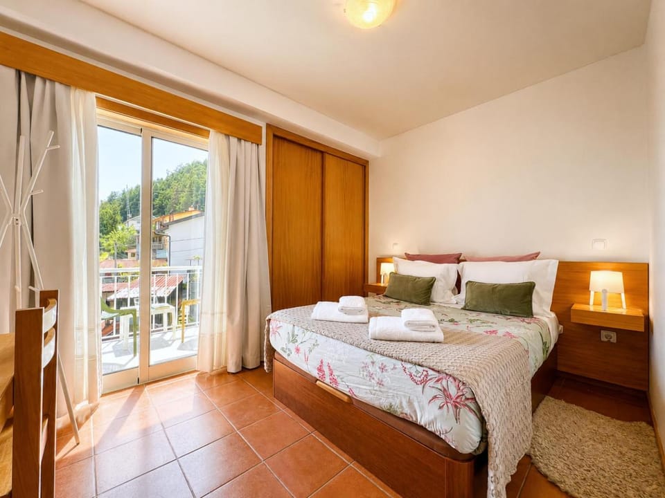 Bed, Balcony/Terrace, Bedroom, towels, wardrobe
