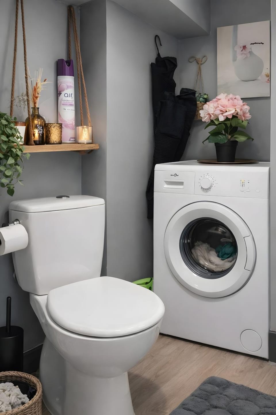 Bathroom, Living room