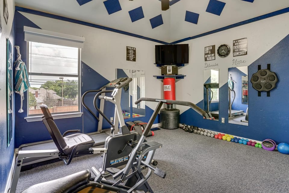 Private Outdoor Oasis! Luxe Bedford Getaway w/ Gym House in Bedford