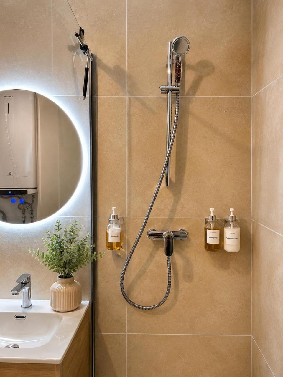 Shower, Bathroom, towels