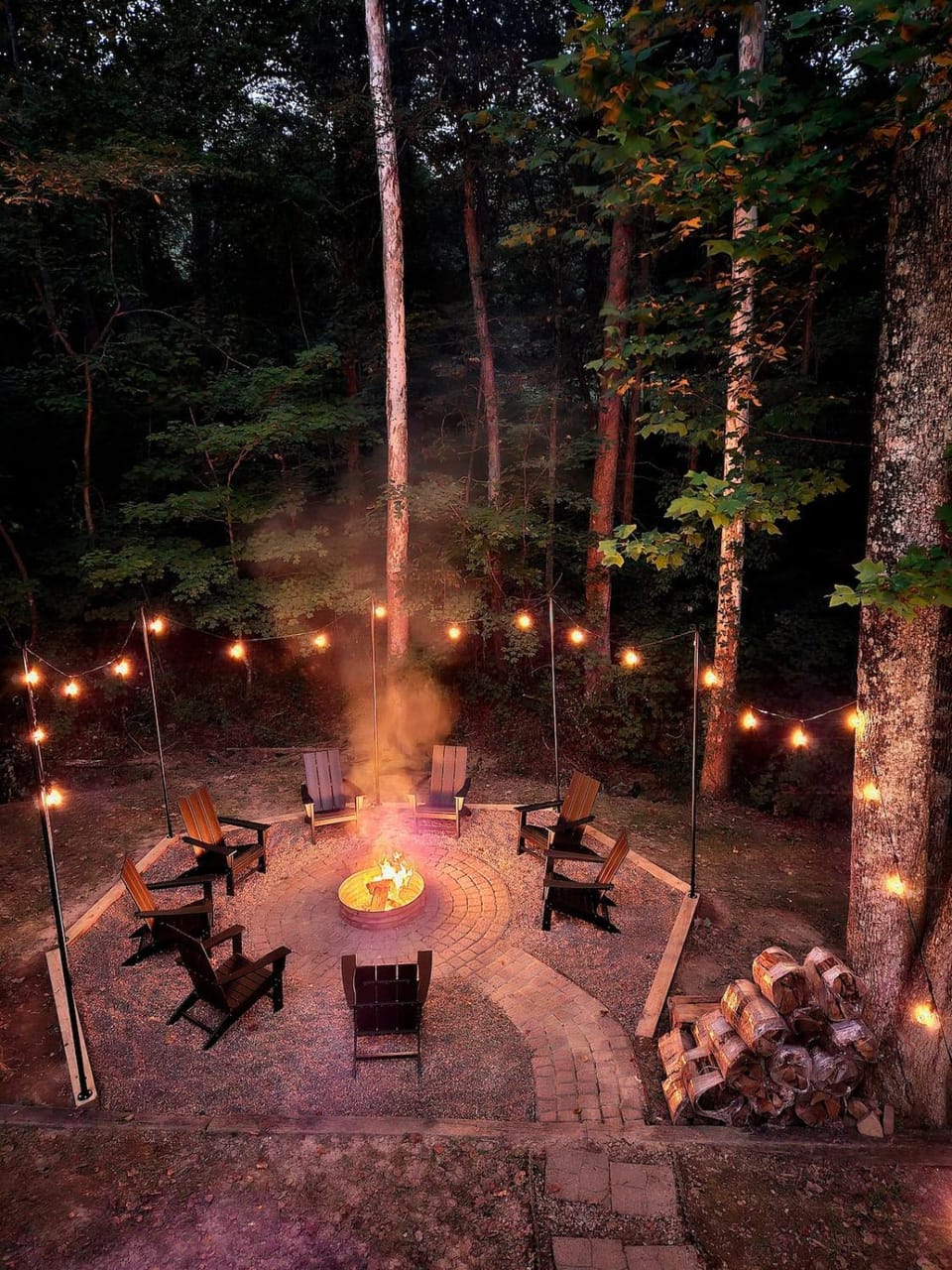 Secluded Cabin That Sleeps 12 with Loft Bunkhouse and Game Room including 86 inch TV Cabin in Indiana