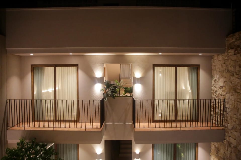 Night, View (from property/room), Balcony/Terrace