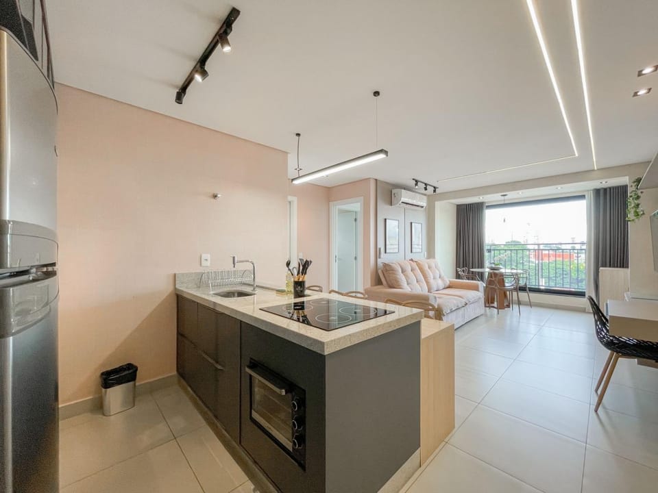 Studio Space com Dois Quartos e Máquina de Lavar Apartment in Campo Grande