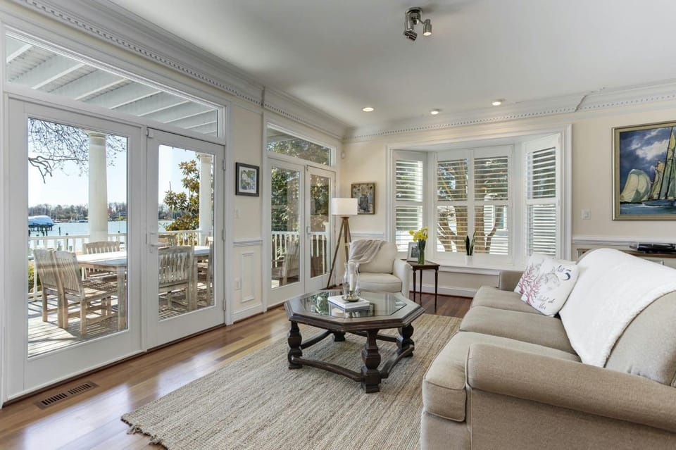 This thoughtfully styled home overlooks the Bay and is perfect for your Annapolis escape Vacation rental in Anne Arundel County