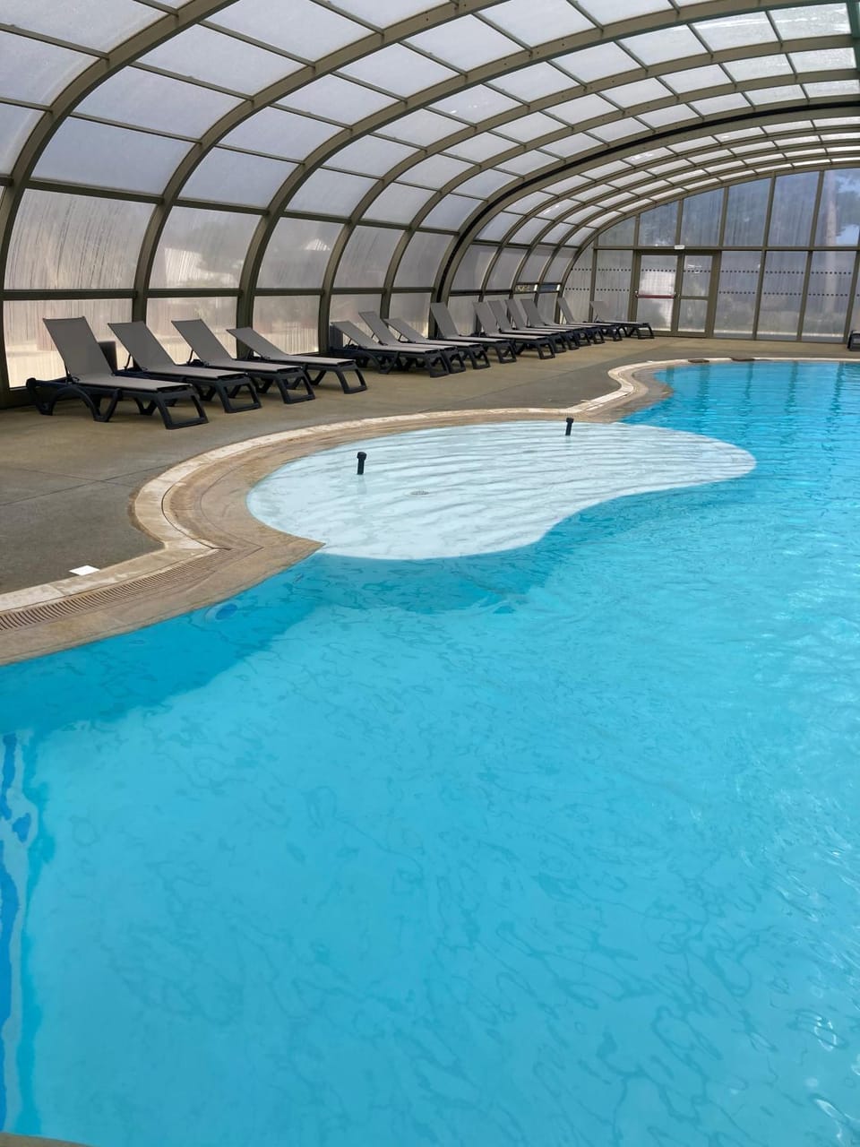 Property building, Living room, Swimming pool