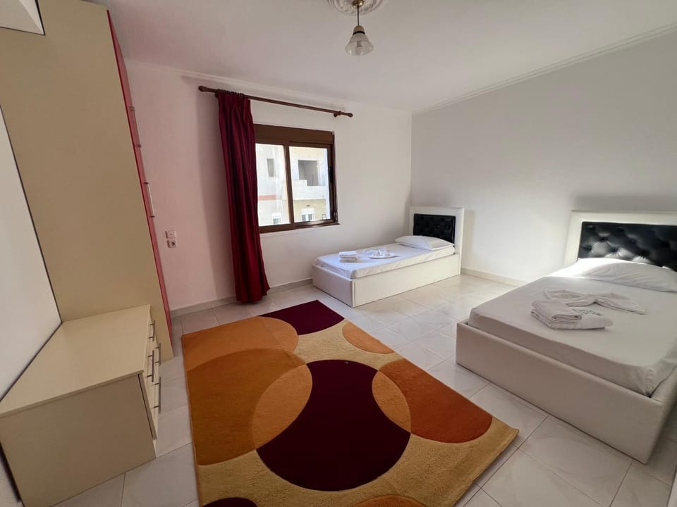 Bed, Photo of the whole room, Bedroom, towels, wardrobe