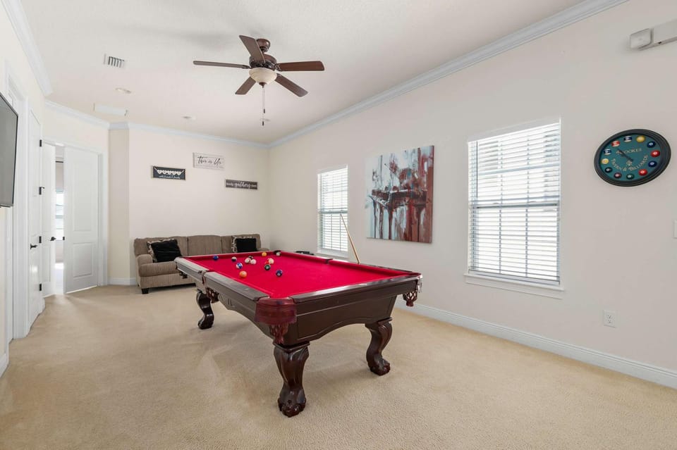 Luxury villa pool & billiard at Reunion House in Osceola County
