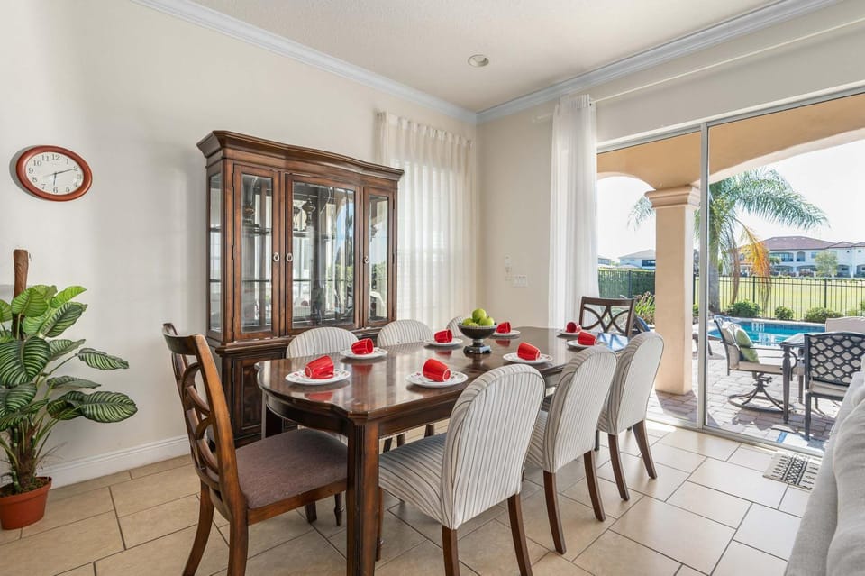 Luxury villa pool & billiard at Reunion House in Osceola County